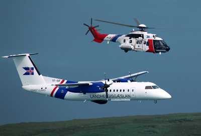 as332l1 super puma & dash-7 search and rescue